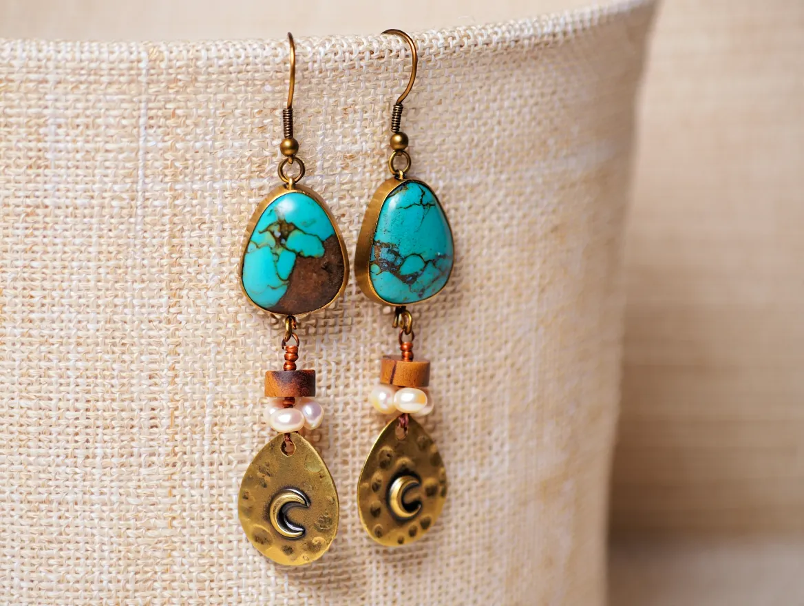 Bohemian Drop Earrings handmade